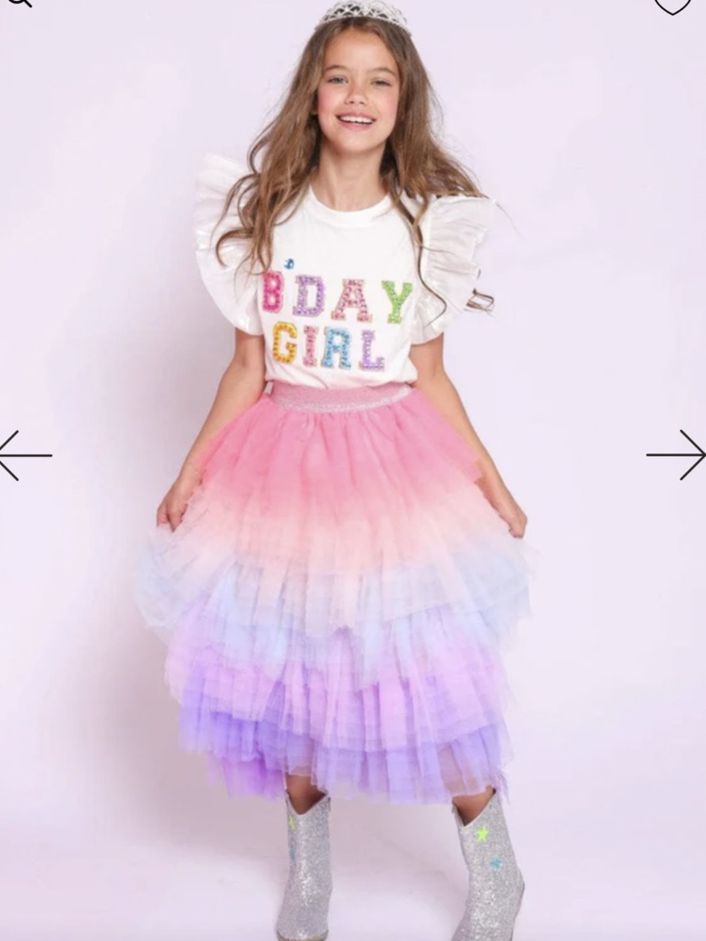 Lola + The Boys Ombre Tulle Skirt